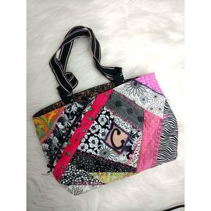 Handmade quilted "C" handbag